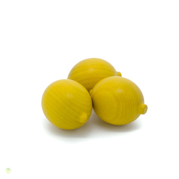 Zitrone aus Holz  Kaufladenzubehör