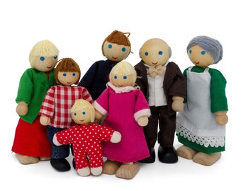 7-piece Dolls Family