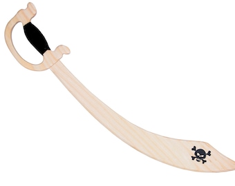Pirate saber made of wood, Pirate sword