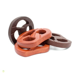 Wooden Play Food Pretzel, Miniature Food, Role Play Grocery Shop accessoires, Pretend Play Kitchen image 5