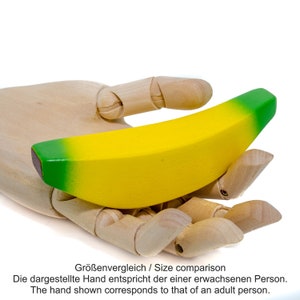 Shop Accessories wooden Fruit Banana, Miniature Food, Role Play Grocery Shop accessoires, Pretend Play Kitchen image 4