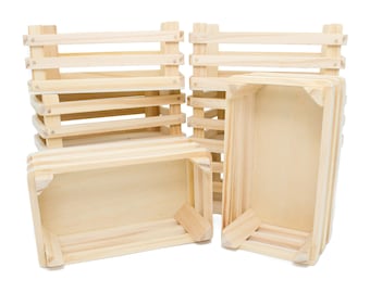 Set of 10 boxes consisting of 5 small and 5 medium ones