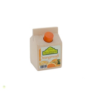 orange juice made of wood