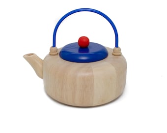 Wooden tea kettle children's kitchen accessories