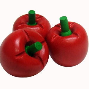 Wooden Play Food pepper in red