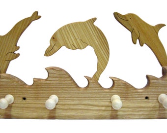 wooden coatrack "Flipper"