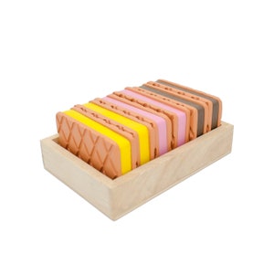 Ice cream wafers, wooden toy