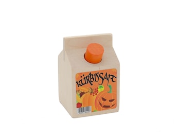 Pumpkin juice, wooden toy