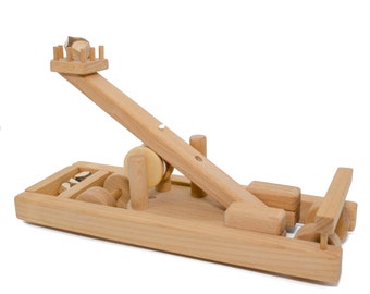 Desktop Wooden Slingshot Tabletop Toy Wood Catapult Slingshots for Kids Adults 