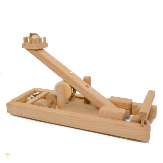 Catapulte en bois / fronde -  France