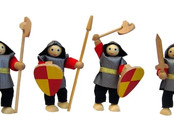 4 Knight bending set dolls