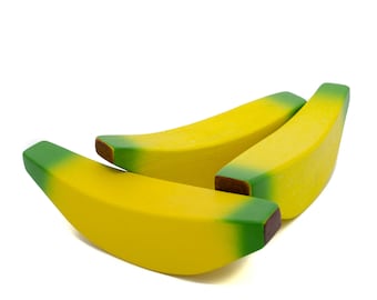 Shop Accessories wooden Fruit Banana, Miniature Food, Role Play Grocery Shop accessoires, Pretend Play Kitchen