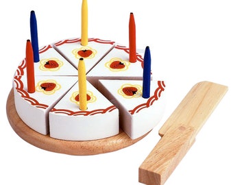 Wooden Play Food Birthday cake