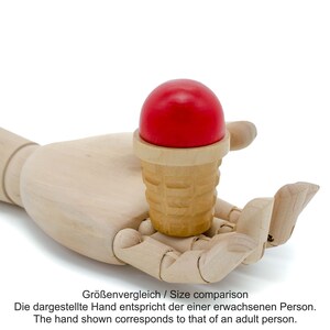 Wooden Play Food Eis cream in cone image 10