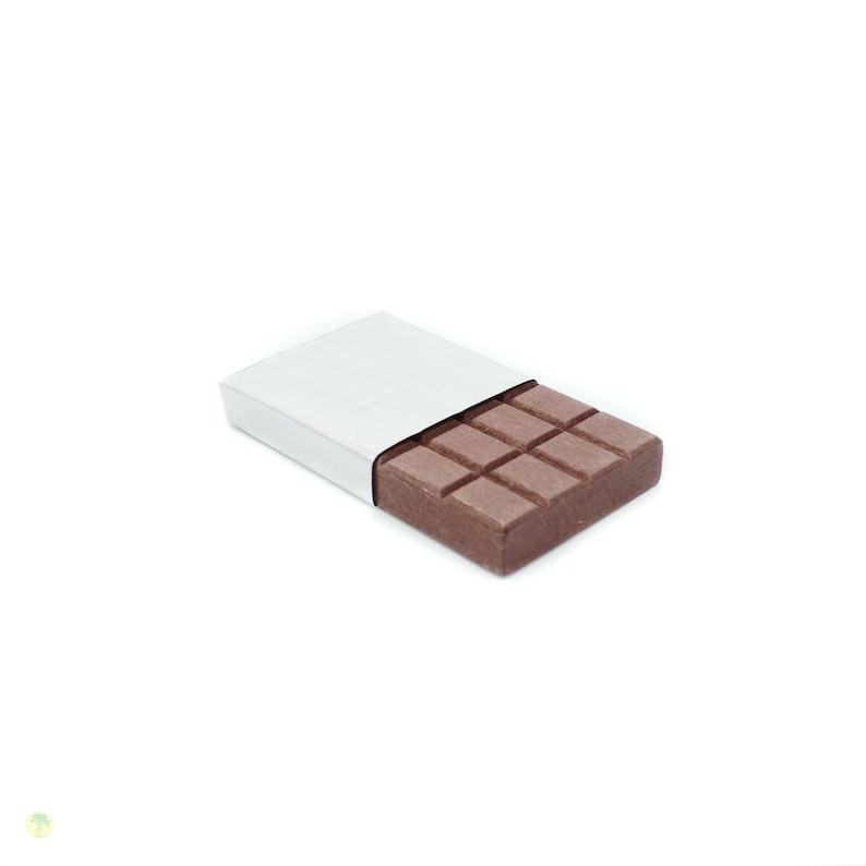 Wooden Play Food chocolate white and brown
