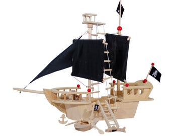 Wooden Pirate Ship including accessories