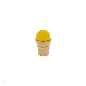 Wooden Play Food Eis cream in cone Gelb - Lemon