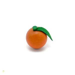 orange, wooden toy