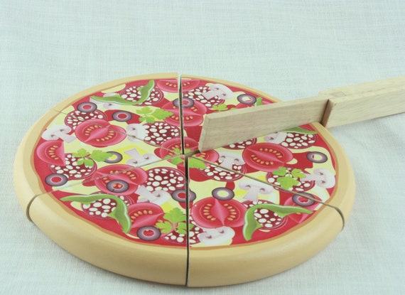 wooden play pizza