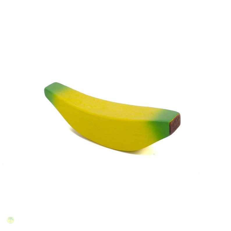 Shop Accessories wooden Fruit Banana, Miniature Food, Role Play Grocery Shop accessoires, Pretend Play Kitchen 1 Stk./ 1 pc