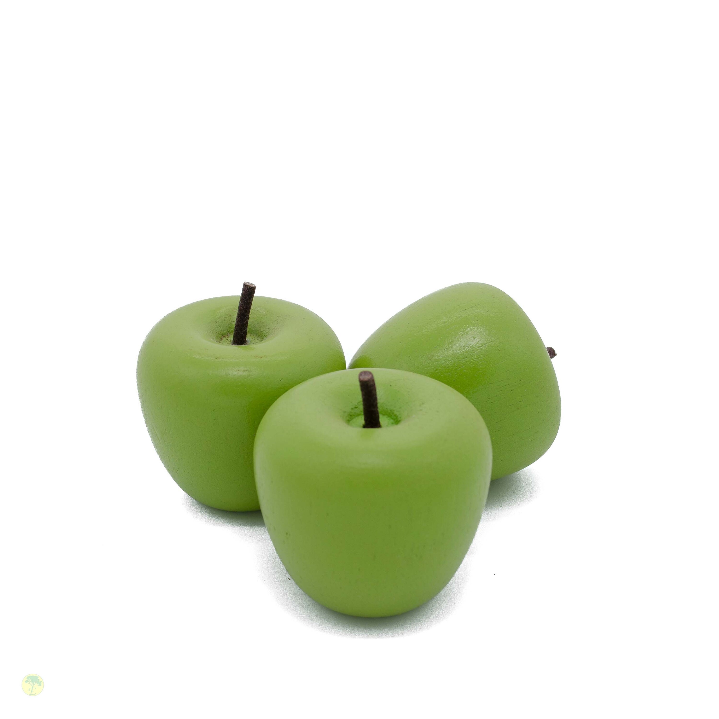 Wooden Green Apple - Etsy
