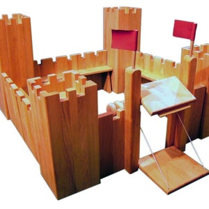 Wooden Castle Ronneburg, made of alder wood