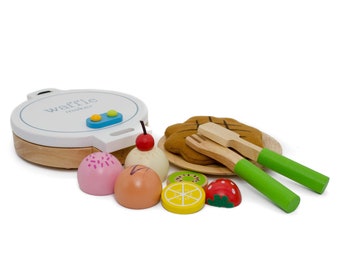 Waffle maker, wooden toy