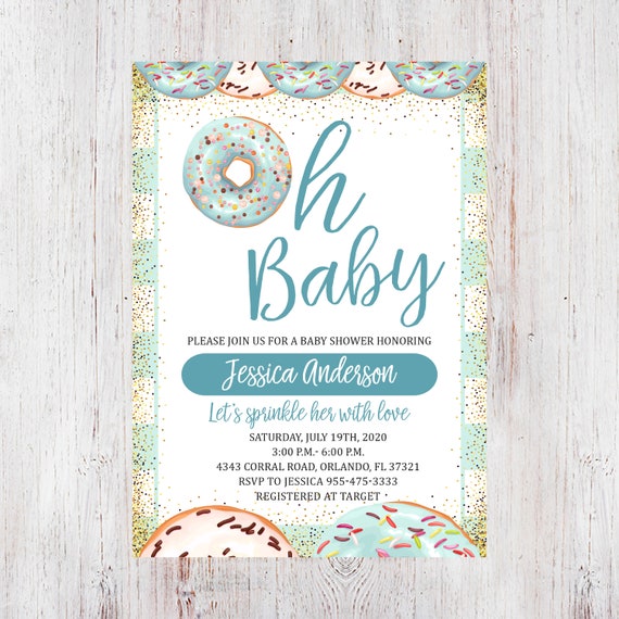 baby sprinkle brunch invitations