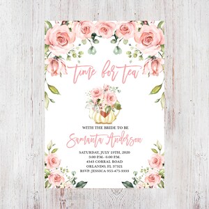 Time For Tea With The Bride To Be Tea Party Bridal Shower Etsy