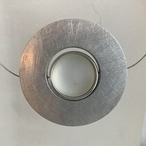 Chain aluminum brushed with white plastic stone