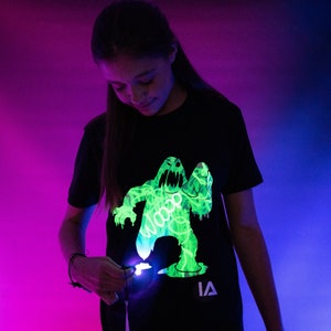 Kids Slime Monster Interactive Glow In The Dark T-shirt