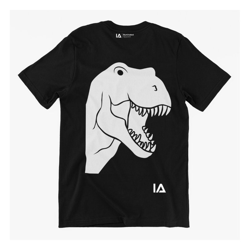 Dinosaur Kids Interactive Glow in The Dark T-shirt Fun for Birthday Parties 画像 7