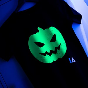 Kinder Jack O Laterne Interactive Glow T-shirt Halloween Bild 2