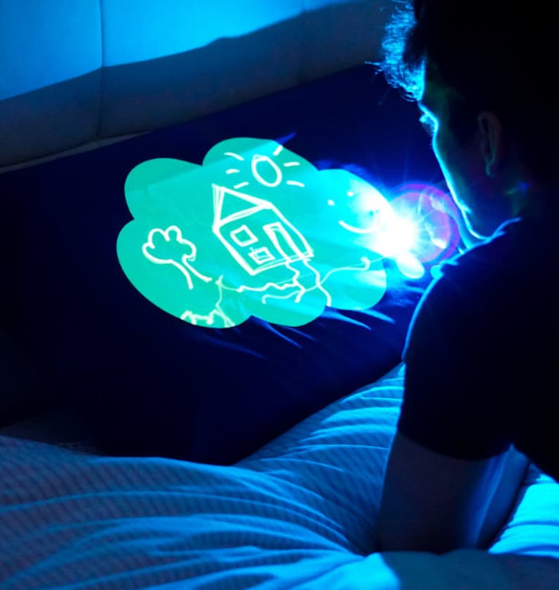 Glow Sketch Glow In The Dark Doodle Pillowcase Dream Cloud image 2