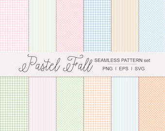 Motivo a quadretti pastello a righe e pois senza soluzione di continuità, sfondi shabby chic, carta digitale per scrapbooking per baby shower, artigianato, inviti per feste