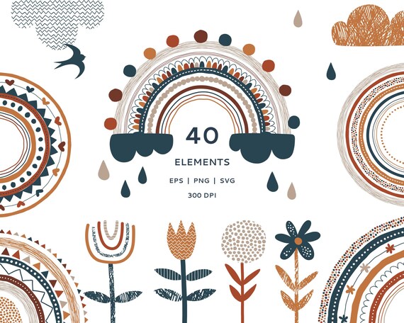 Download Rainbow Svg Rainbow Clipart Scandinavian Nursery Digital Etsy 3D SVG Files Ideas | SVG, Paper Crafts, SVG File