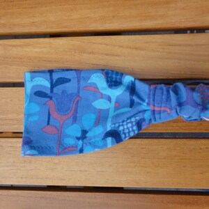 Hairband, Bandana Fantasy Flower blue image 1