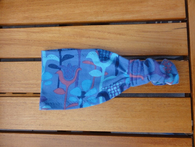 Hairband, Bandana Fantasy Flower blue image 1