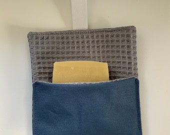 Soap bag blue gray