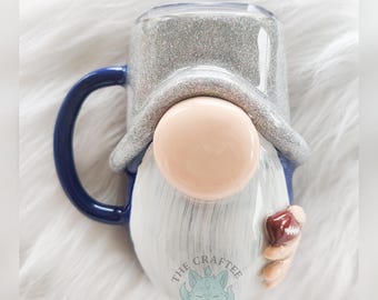 Football Gnome Tumbler, Gnome Tumbler, Custom Glitter Tumbler