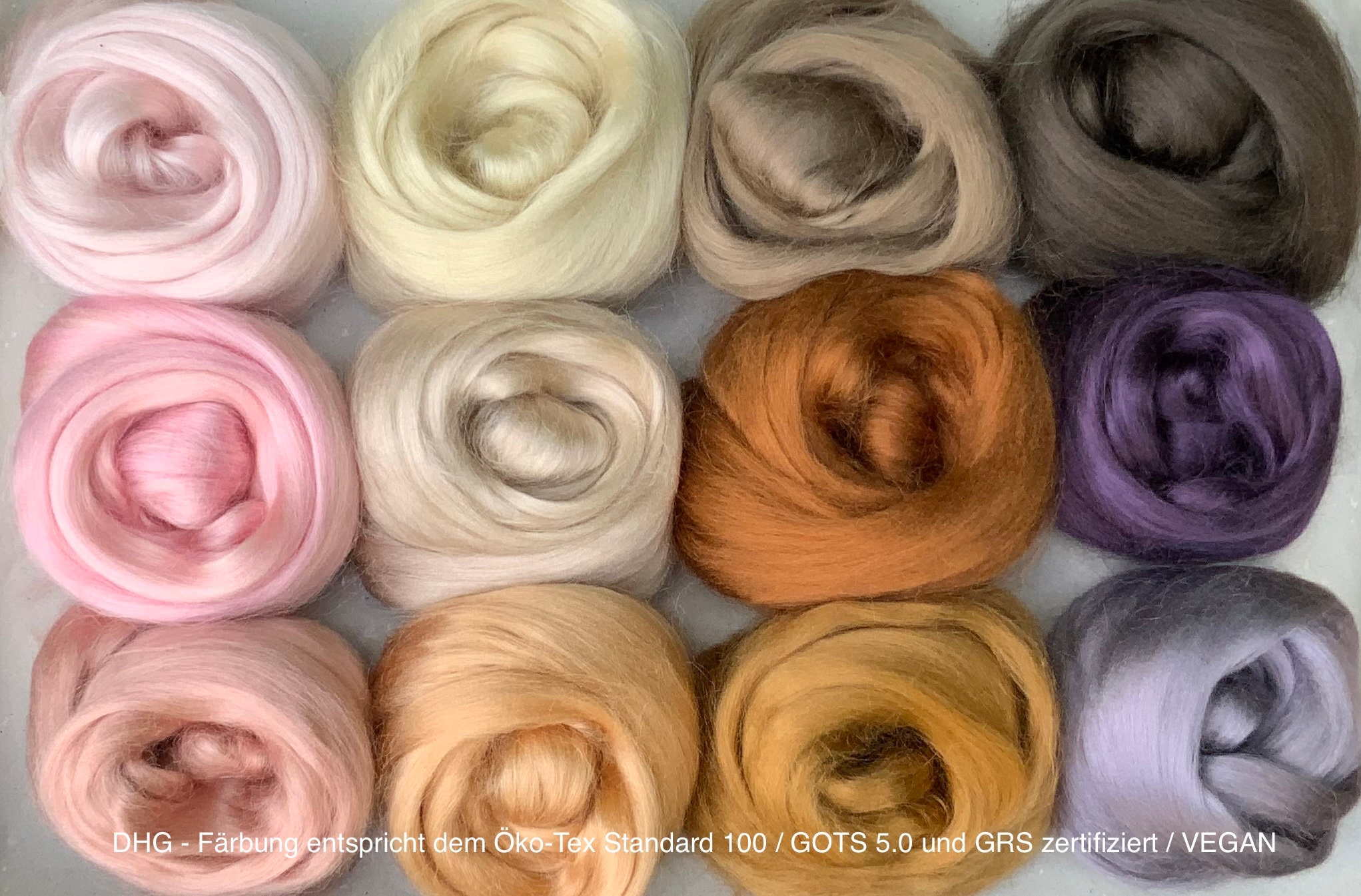 100% Laine à Feutrer Pour Feutrage Sec Et Humide - Vert Foncé Marron