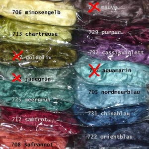 10 g (320Euro/kg) Merino/Seide Kammzug ATELIERWOLLE Seidenmerino Filzwolle NUNO Spinnen Filzen Farbwahl
