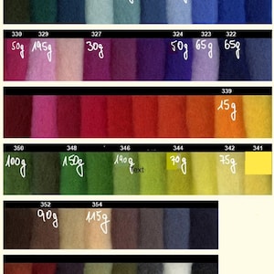 50 g FANTASIA VLIES 144Euro/kg FARBWAHL Merino 18 mic. extrafeine Vlieswolle Nuno Spinnwolle Filzwolle traumhaft schöne Farben : Bild 1