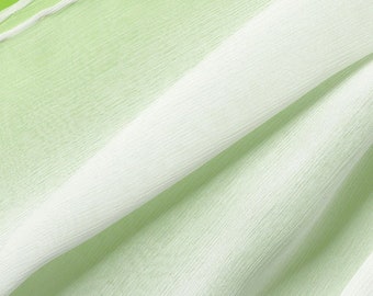 Seidenschal weiß CRINKLE CHIFFON  Seide ungefärbt naturweiß rolliert