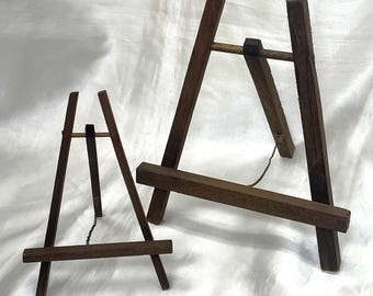 Lot of 13 Handmade Wood Easel Display Stands