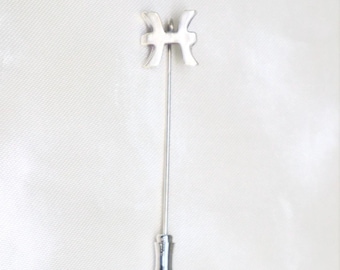 Sterling Silver Pisces Stick Pin