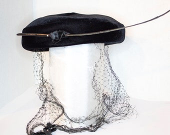1940s Velvet Womens Hat