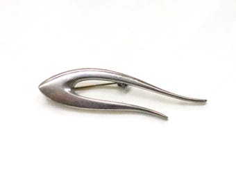 1960’s Sterling Silver Brooch by Danish Artist Poul Watkins - numbered