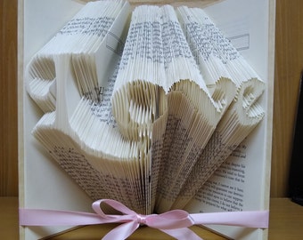 LOVE Folded Book Art