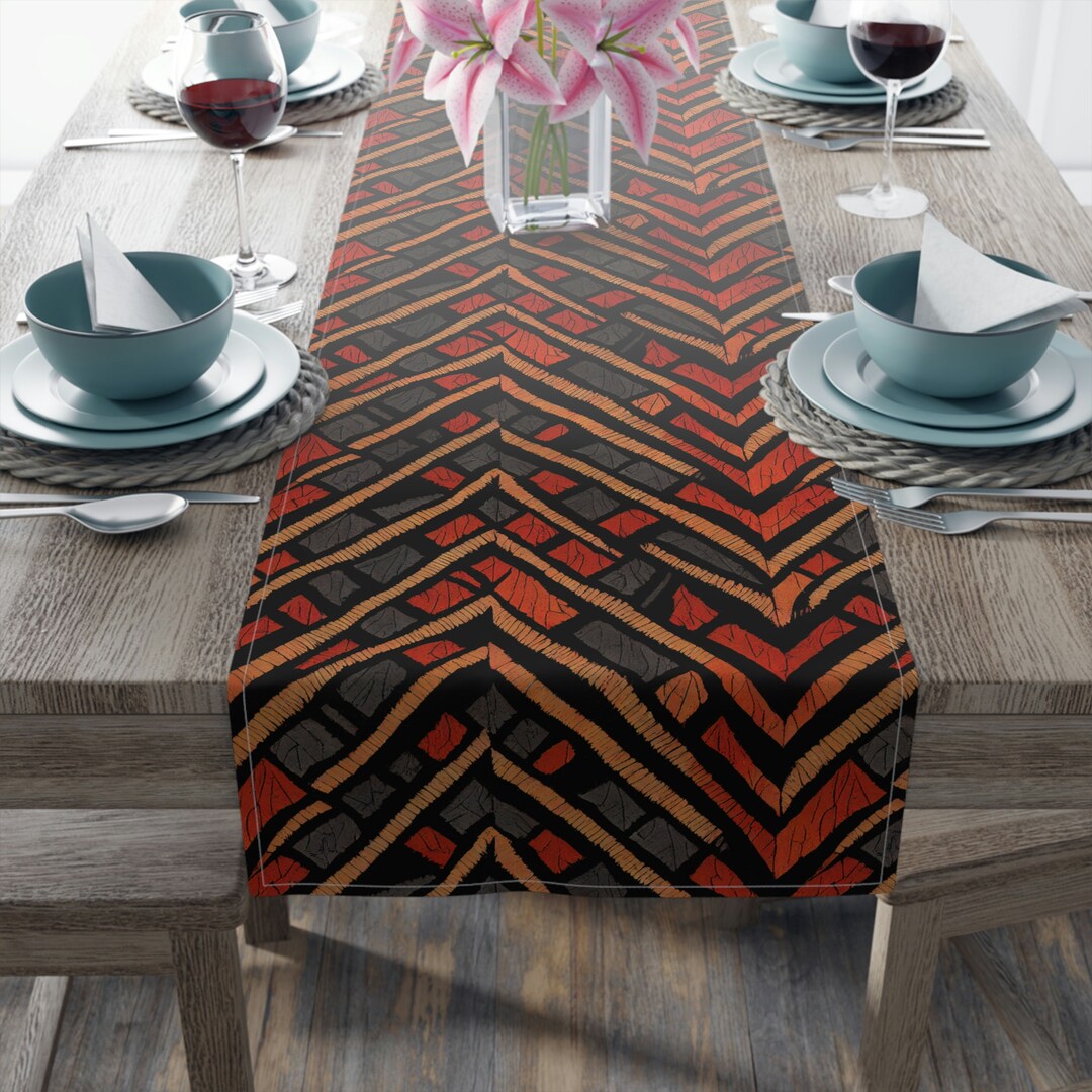 Ethnic Table Runner Tribal Table Runner Tribal Kitchen Etsy